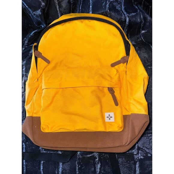 Sun + Stone Riley Colorblocked Backpack, Mustard, NWT - Picture 2 of 4